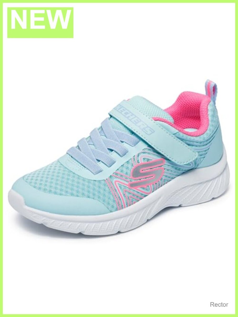 Girls' Microspec Swirl Sweet Athletic Sneakers Lightweight Mesh